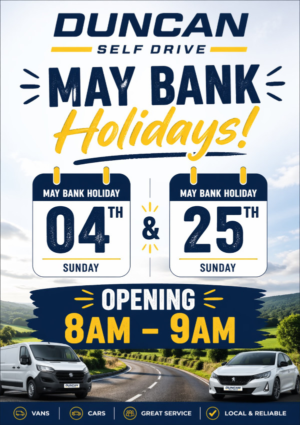 May Bank Holiday opening hours